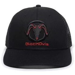 BlackOvis 6 Panel Logo Hat