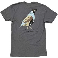Final Rise Quail Short Sleeve Shirt 6 Final Rise Quail Short Sleeve Shirt -Hunting Time final rise quail tee blue 3
