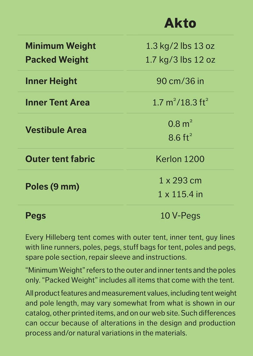 Hilleberg Akto 1 Person Tent 5 Hilleberg Akto 1 Person Tent - Image 5