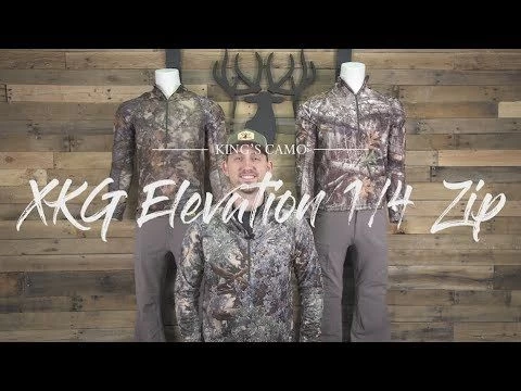 King's Camo XKG Elevation 1/4 Zip Tee 3 King's Camo XKG Elevation 1/4 Zip Tee - Image 3