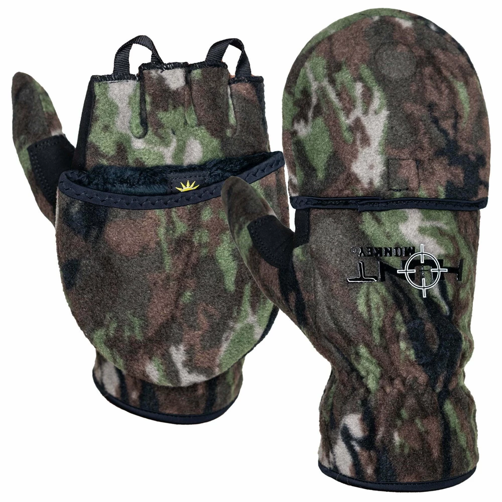 Hunt Monkey Chilly Willie Fleece Flip Top Mittens 1 Hunt Monkey Chilly Willie Fleece Flip Top Mittens