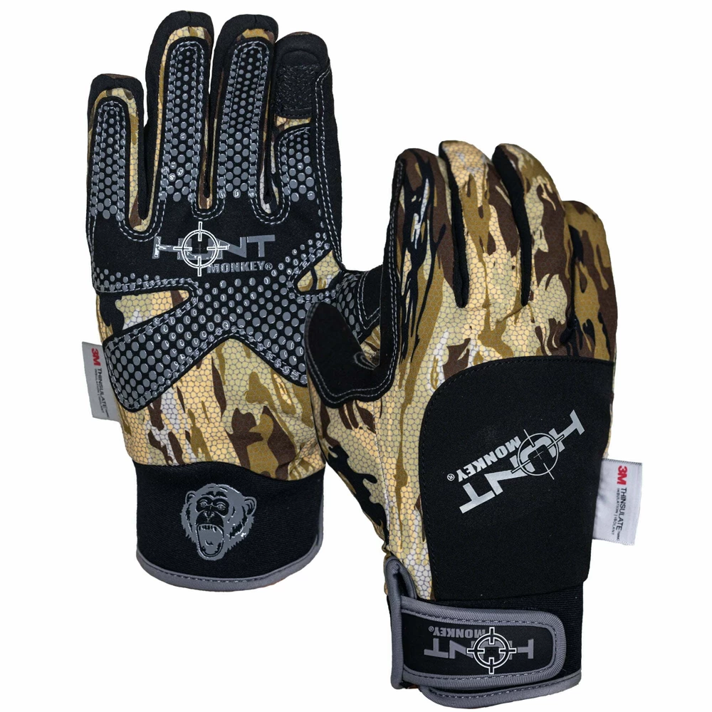 Hunt Monkey Stealth Hunt Dry-Tec Waterproof Insulated Hunting Gloves 1 Hunt Monkey Stealth Hunt Dry-Tec Waterproof Insulated Hunting Gloves