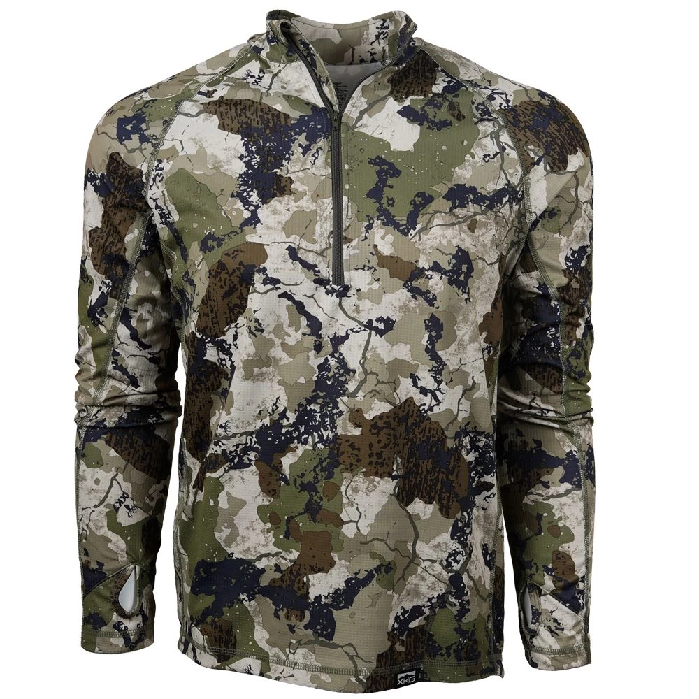 King's Camo XKG Elevation 1/4 Zip Tee 1 King's Camo XKG Elevation 1/4 Zip Tee
