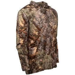 King's Camo XKG Foundation 150 Merino 1/4 Zip -Hunting Time king s camo xkg foundation 150 merino 1 4 zip desert shadow side