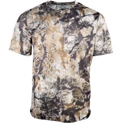 Kryptek Hyperion Short Sleeve Crew -Hunting Time kryptek hyperion short sleeve crew sky fall front