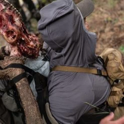 Stone Glacier Helio Lightweight Mid-Layer Hoody -Hunting Time stone glacier helio lightweight mid layer hoody granite grey lifestyle