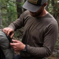 Stone Glacier Chinook Merino Crew LS Shirt -Hunting Time stone glacier merino long sleeve crew shirt 2 1