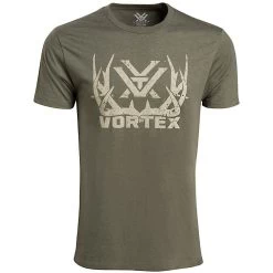 Vortex Full Tine Short Sleeve T-Shirt -Hunting Time vortex full tine short sleeve t shirt front 1 1